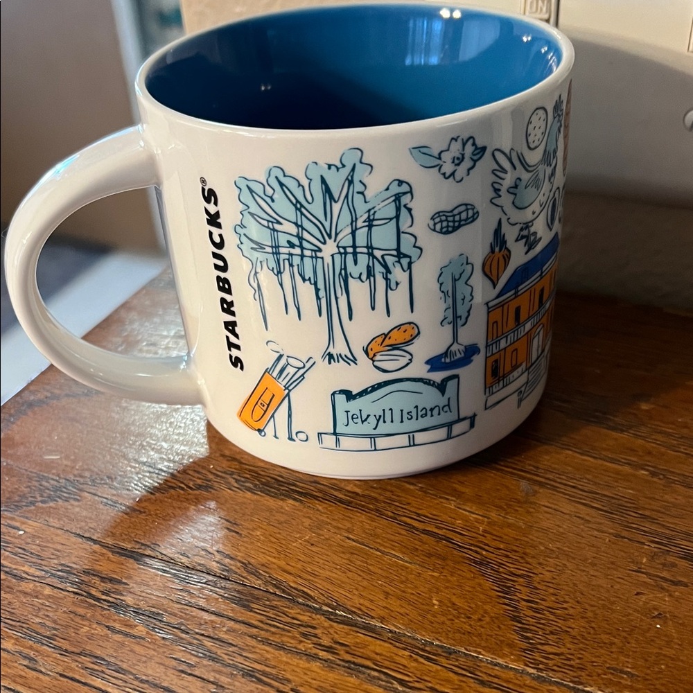 Georgia Starbucks Souvenir Mug with Blue Interior - Picture 2 of 5
